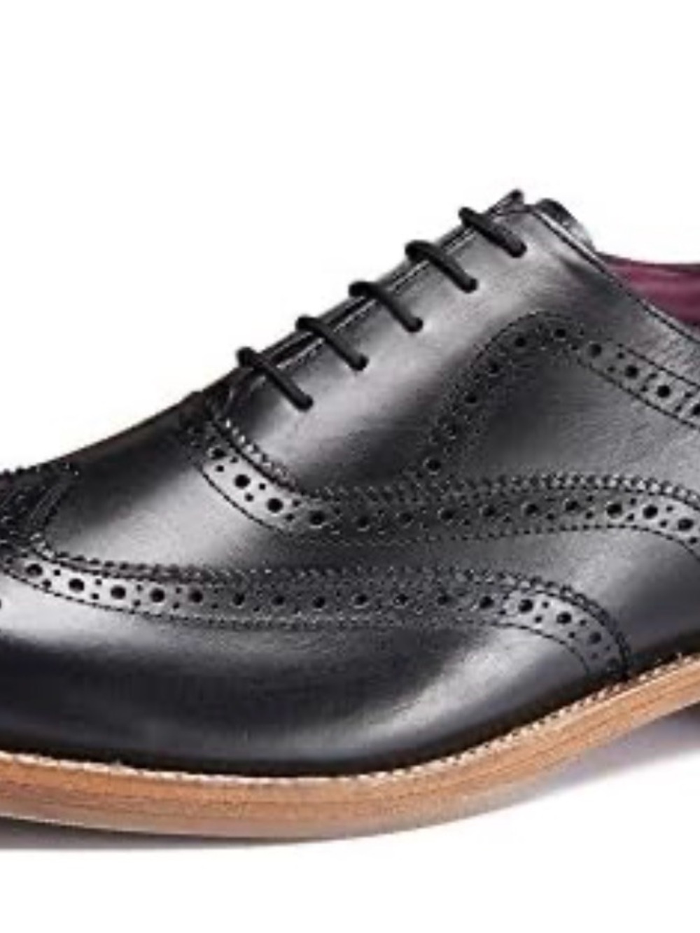 Samuel Windsor Dress Shoes Prestige Collection Split Brogue Leather 9.5 Black